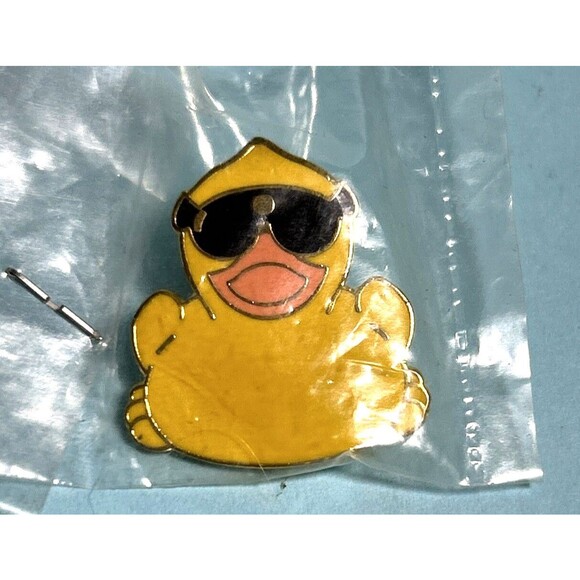 Other - Great American Duck Race Enamel Pin Rubber Ducky Pink Beak Pinback (NIP)